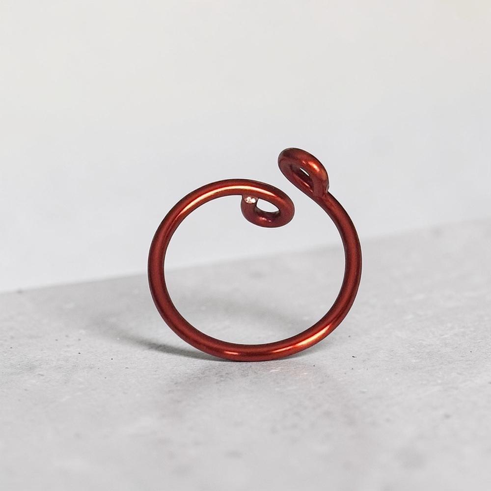 5 For $25💫Alternative Copper Colored Swirl Wire Ring - Picture 4 of 4